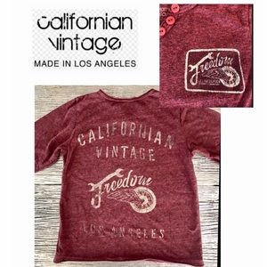 CALIFORNIAN VINTAGE Boys Henley.  PERFECT COND!